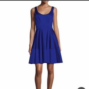 Royal Blue Satin Zac Posen Dress Size 12